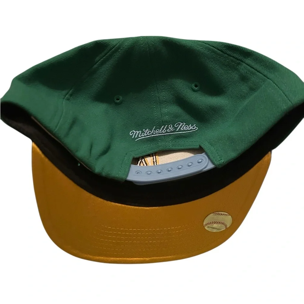 Mitchell & Ness Los Angeles Dodgers Green Blue‎ Wind Runner Snapback Hat New